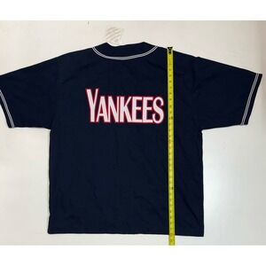 Vintage 90s Russell Athletic New York Yankees Warm Up Jersey Full Zip Men's‎ XL